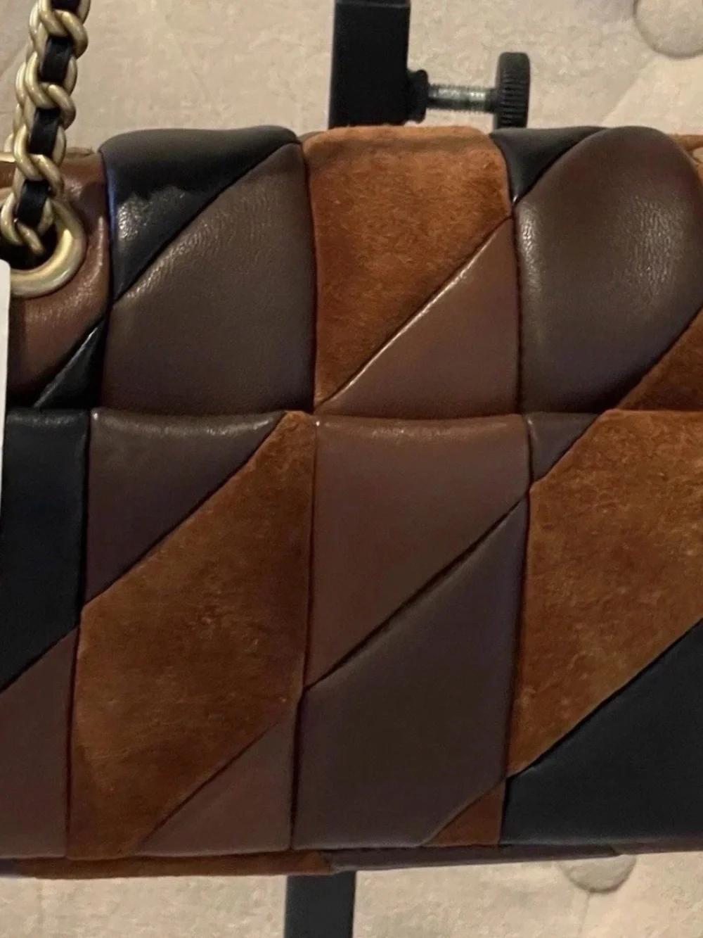 Coach  Genuine Leather & Suede Patchwork Tabby 20  NWT Timeless 🎁